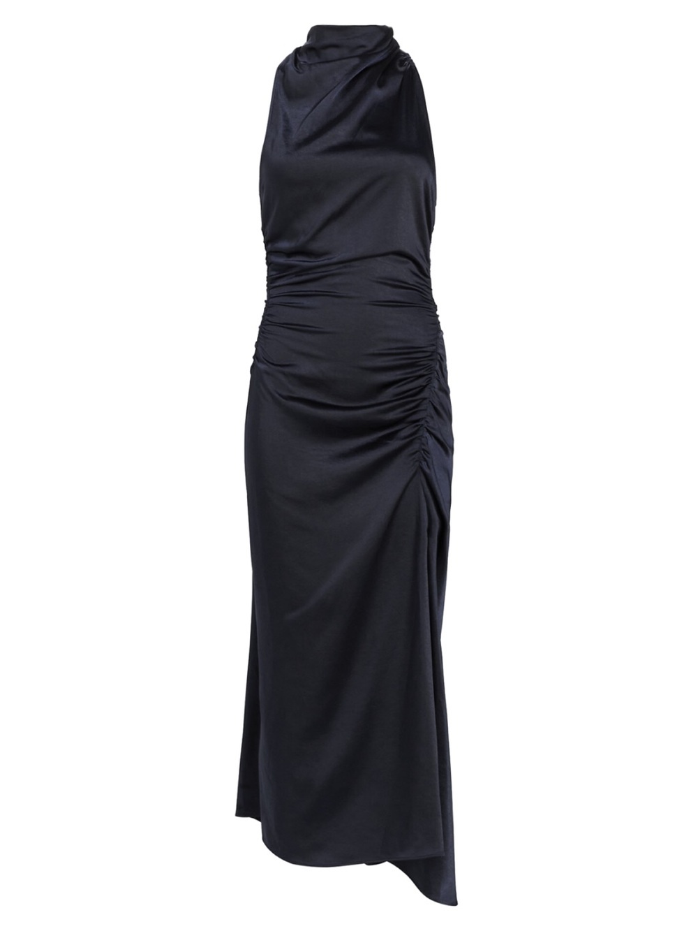 A.L.C. Inez Satin Gown Dress in Dark Sapphire